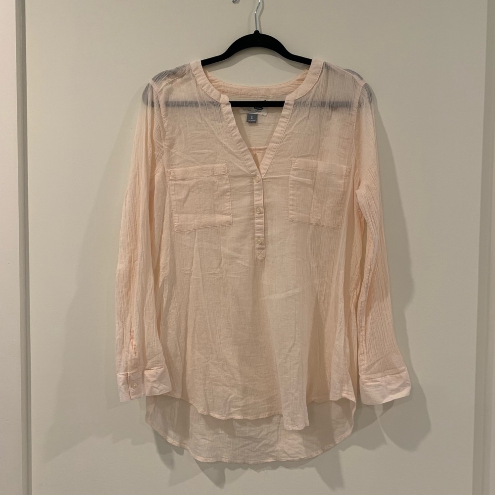 Beach cover up button up